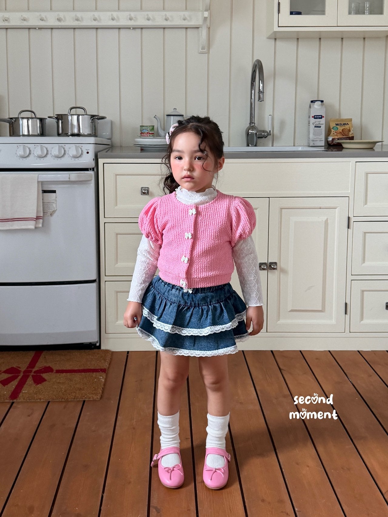 ［second moment］Lolo ribbon mellow tops