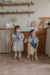 ［OREN］Pure tie stripe one-piece