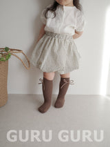 ［guruguru］Check balloon skirt
