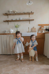 ［OREN］Pure tie stripe one-piece