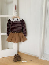 ［BANANAJ］Pia corduroy pleats skirt