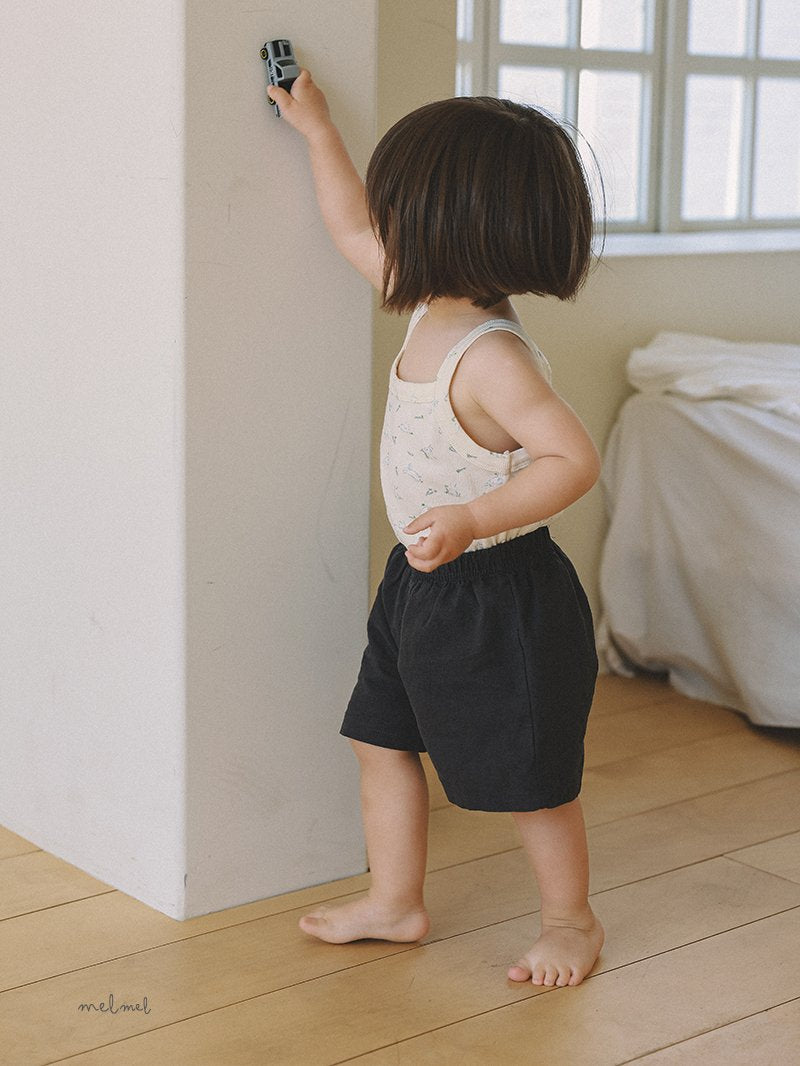 ［melmel］Linen short pants