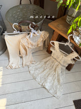 ［marron］Bunny frill pants