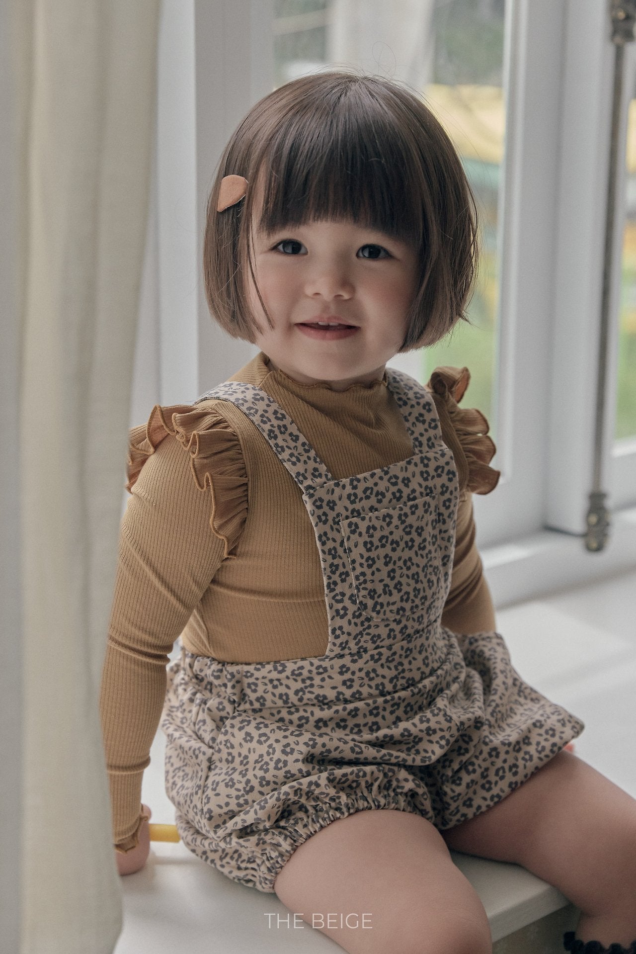 ［The beige］Pumpkin Suspender Pants