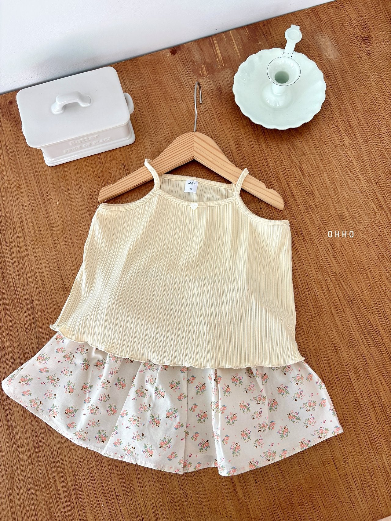 ［ohho］Heart pleats camisole