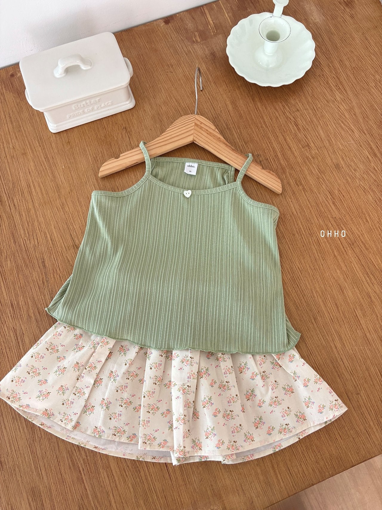 ［ohho］Heart pleats camisole