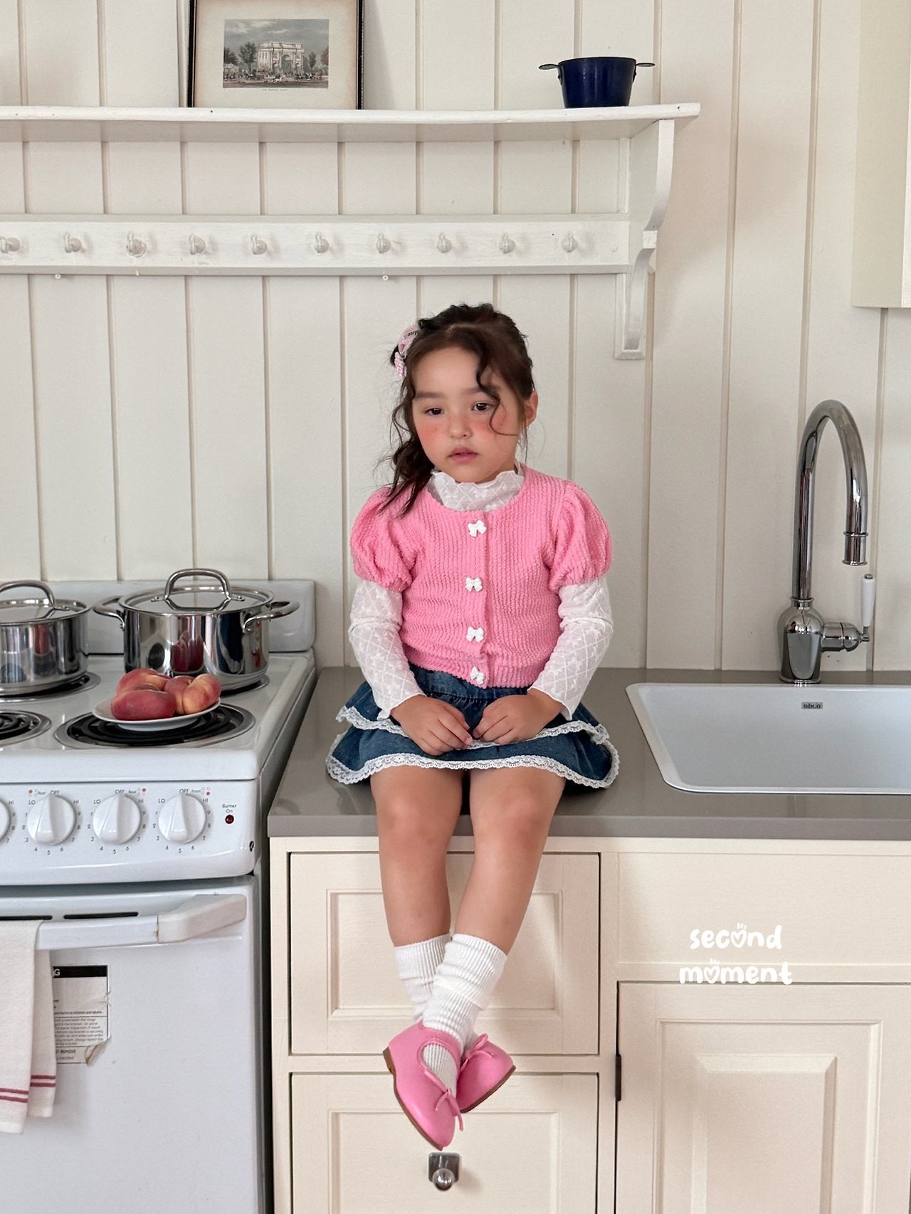 ［second moment］Lolo ribbon mellow tops