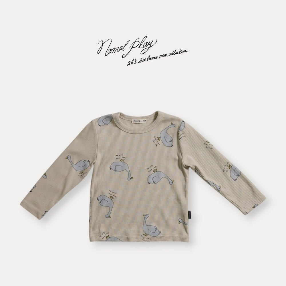 ［normalplay］Normal Duck Rib Tee