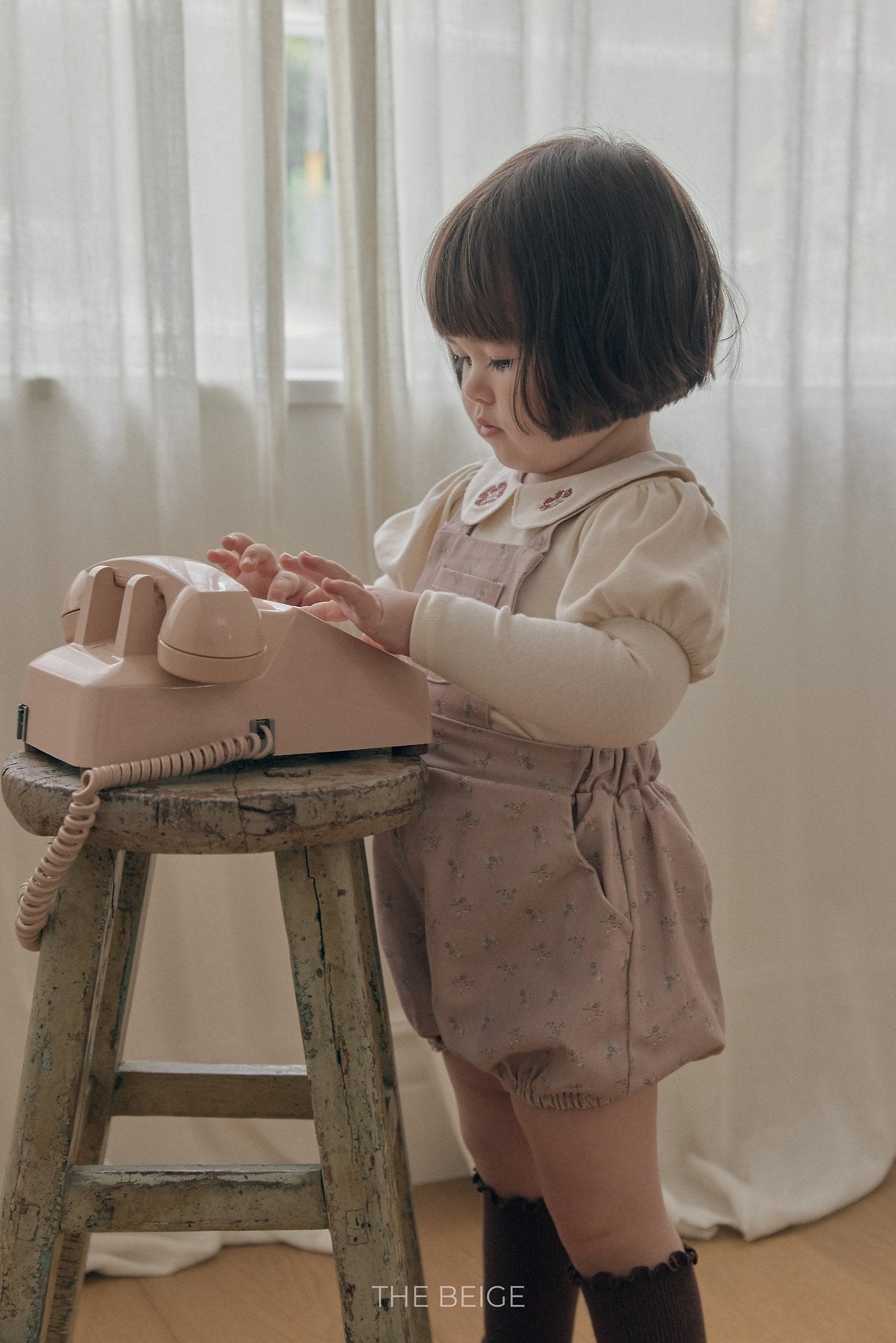 ［The beige］Pumpkin Suspender Pants