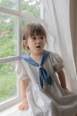 ［OREN］Pure tie stripe one-piece