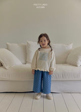 ［LINDO］Dot wide deim pants