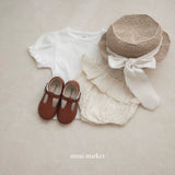 ［mimi market］Eyelet puff tops