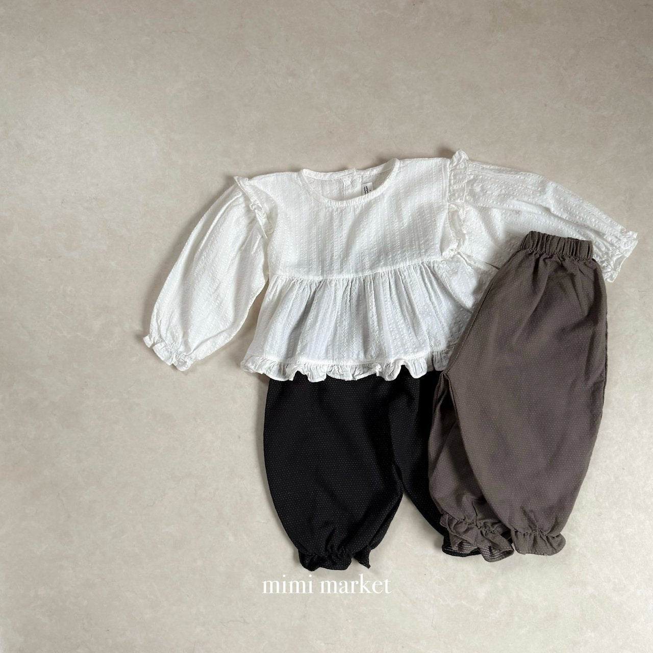 ［mimi market］Momo frill pants