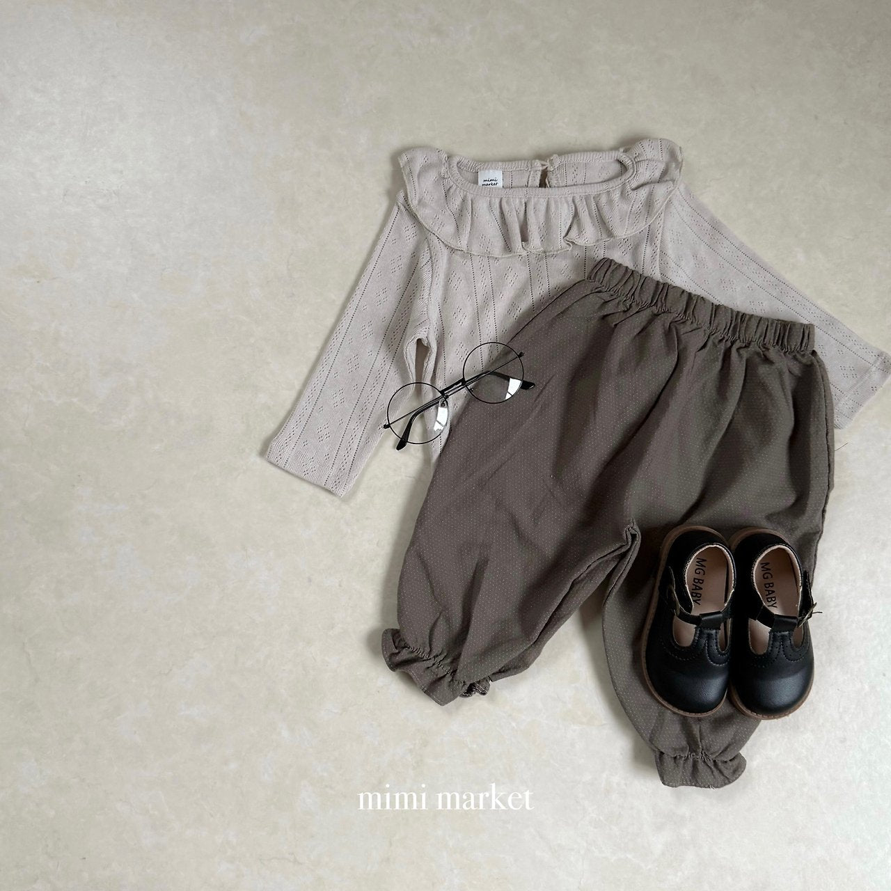 ［mimi market］Momo frill pants