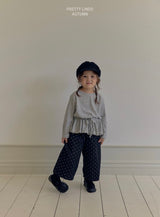 ［LINDO］Dot wide deim pants