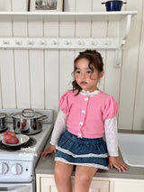 ［second moment］Puff ribbon cardigan