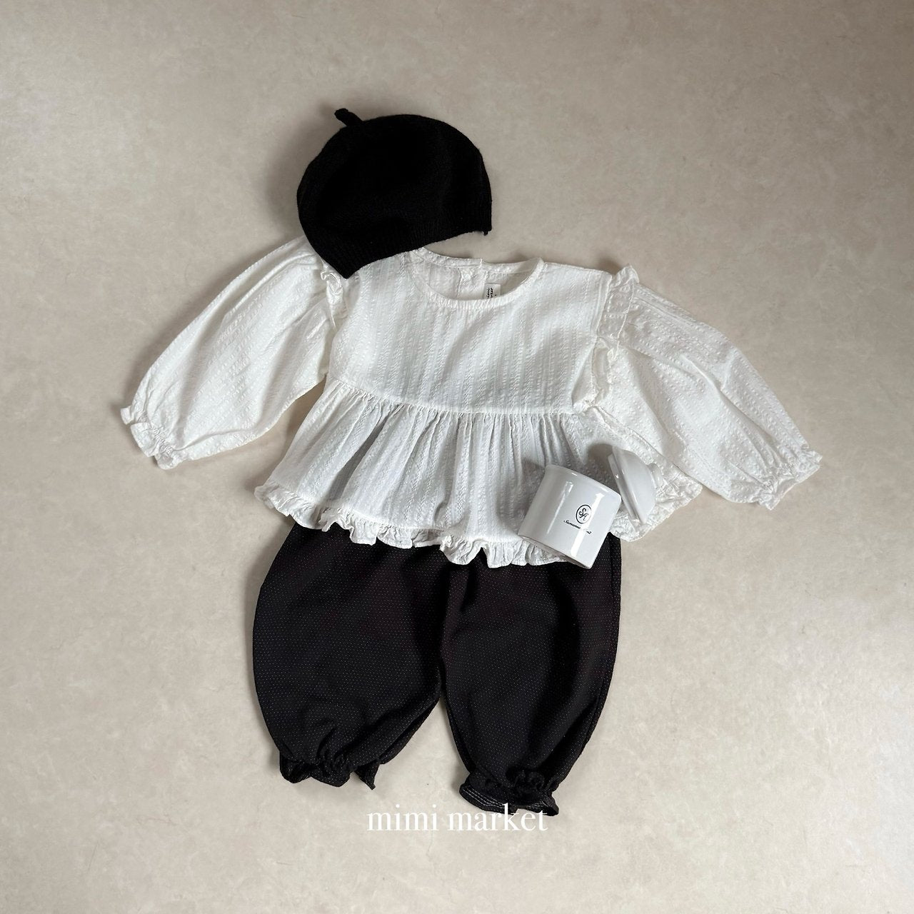 ［mimi market］Momo frill pants