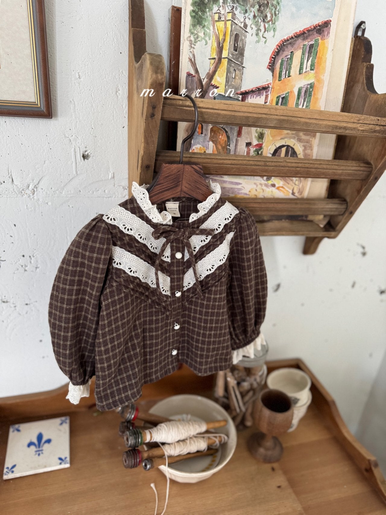 ［marron］Eve lace blouse