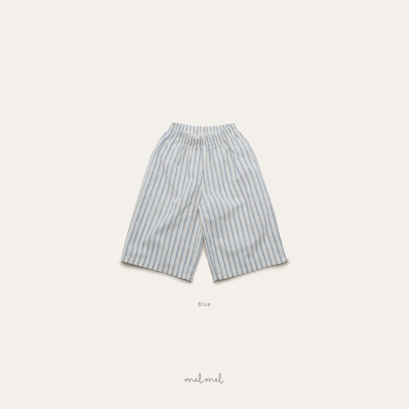 ［melmel］Stripe wide pants