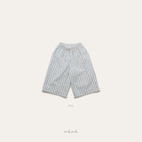 ［melmel］Stripe wide pants