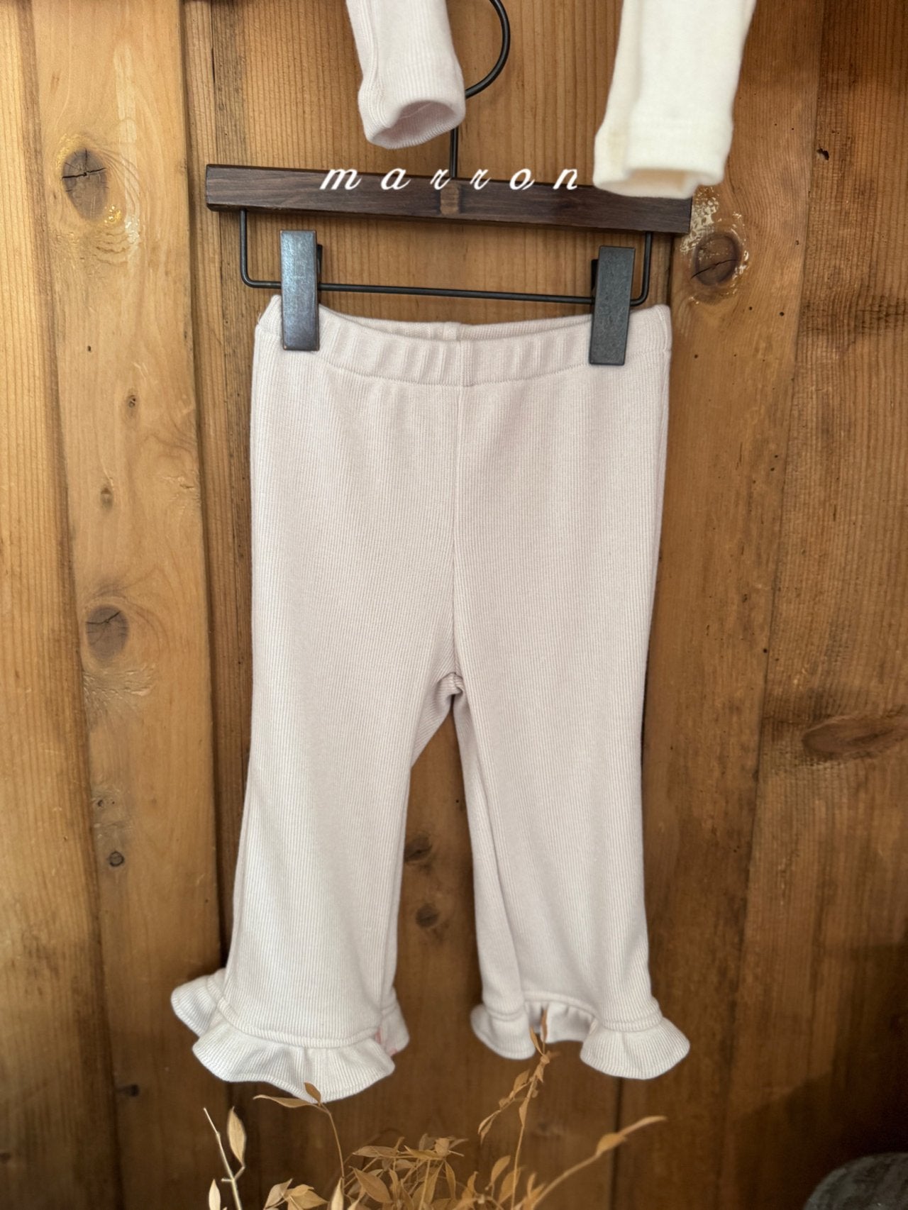 ［marron］Bunny frill pants