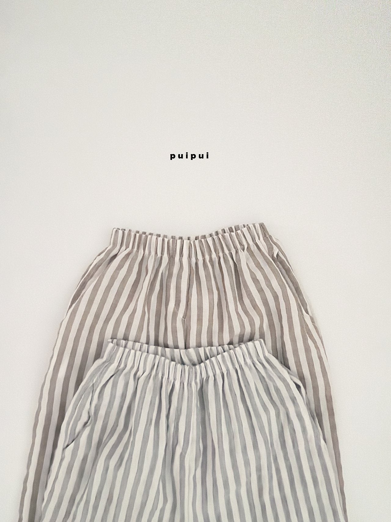 ［puipui］Line stripe pants