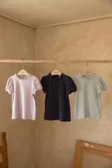 ［perrobebe］Amelie puff tee (navy)