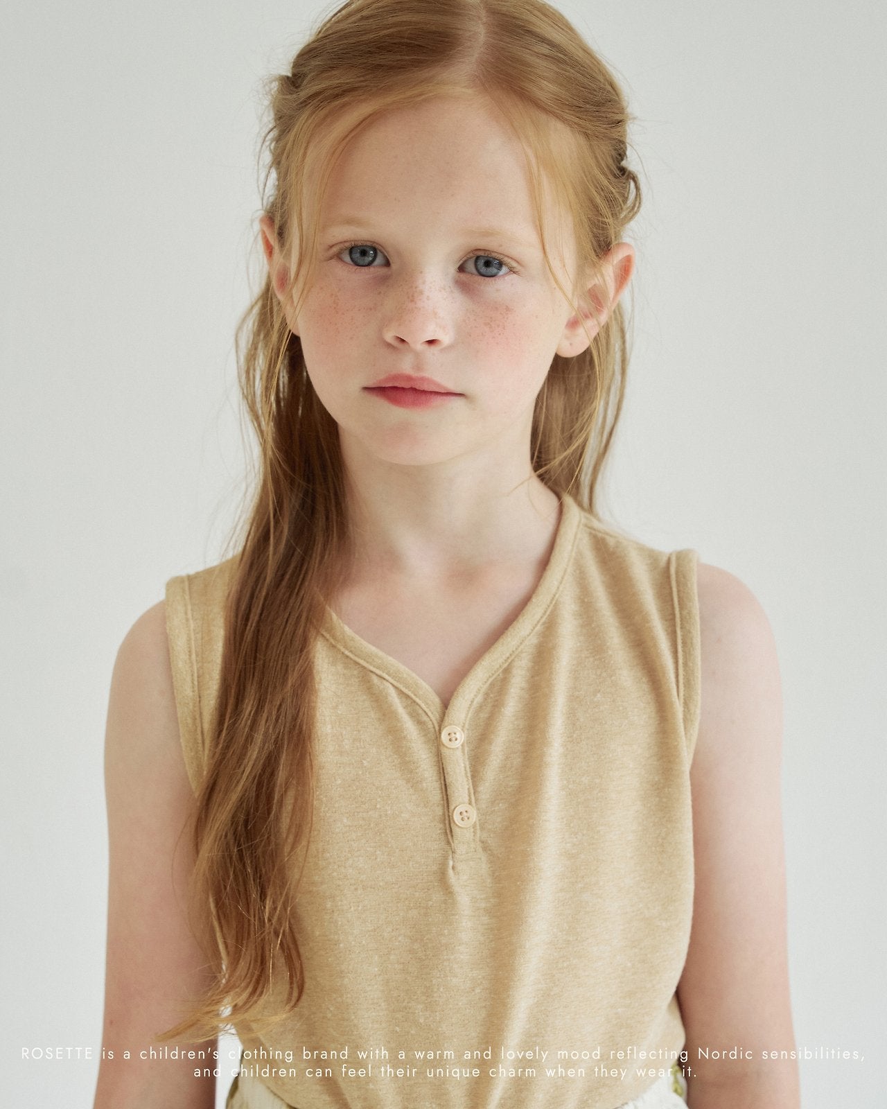 ［ROSETTE］Mare button sleeveless tops