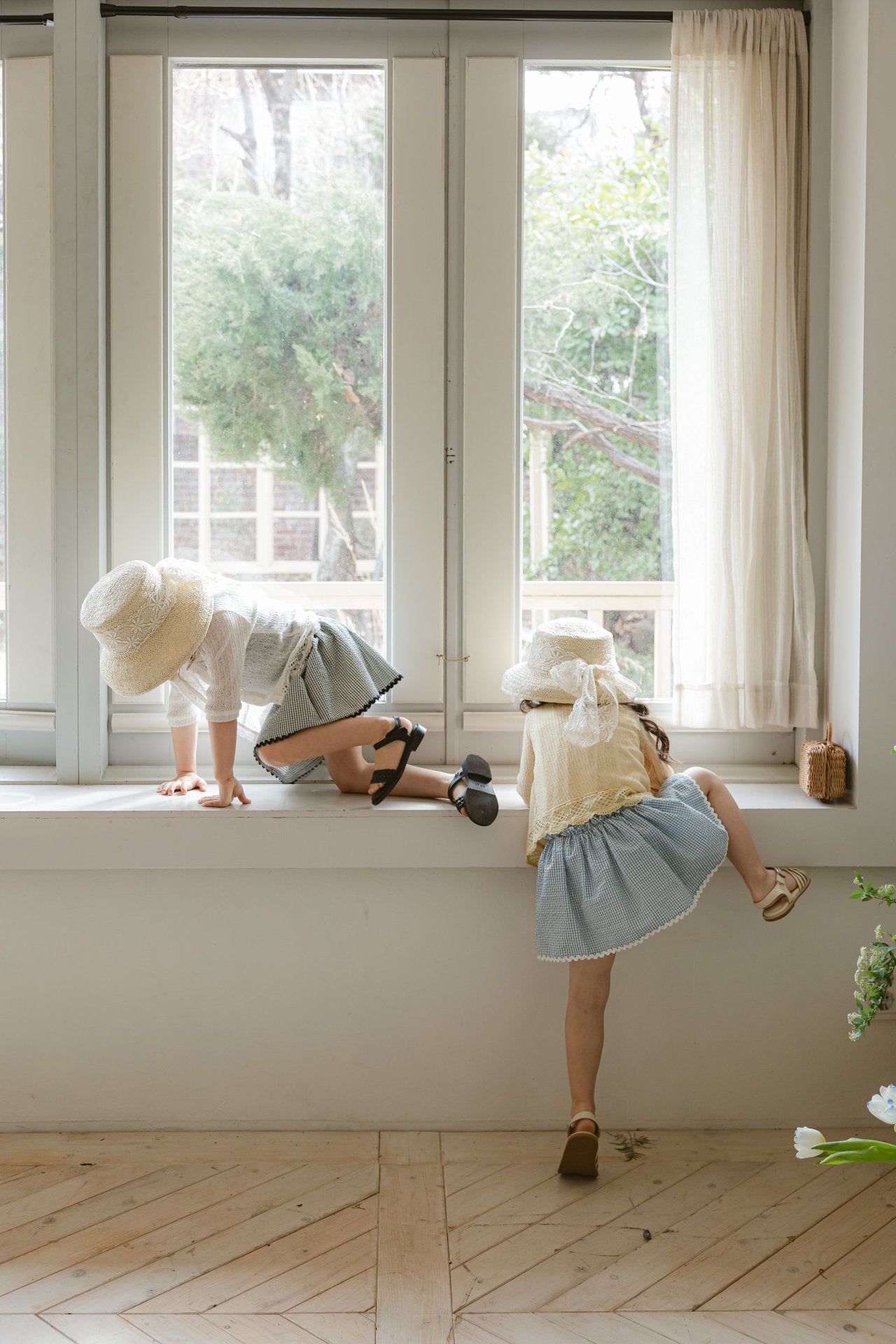 ［FLO］Saint check skirt (inner set)