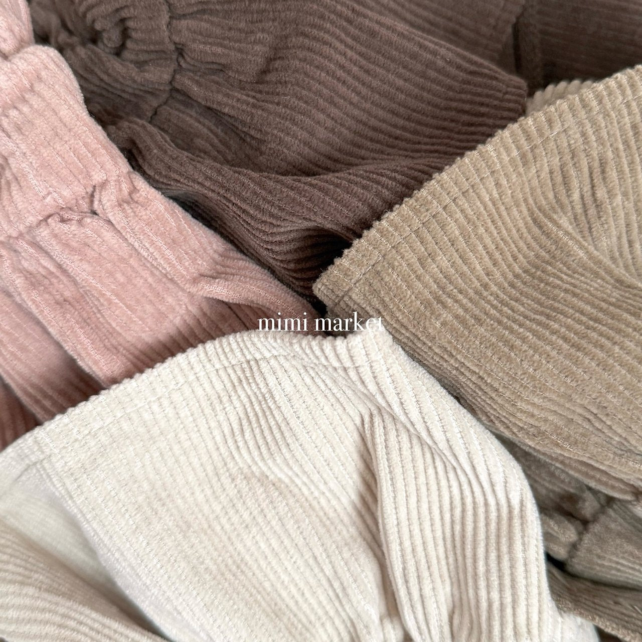 [mimi market] Corduroy suspender cancan skirt