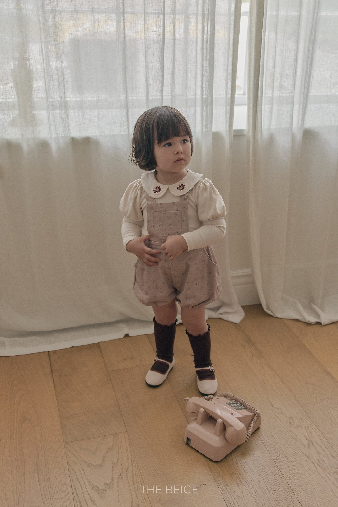 ［The beige］Pumpkin Suspender Pants