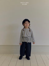 ［LINDO］Dot wide deim pants