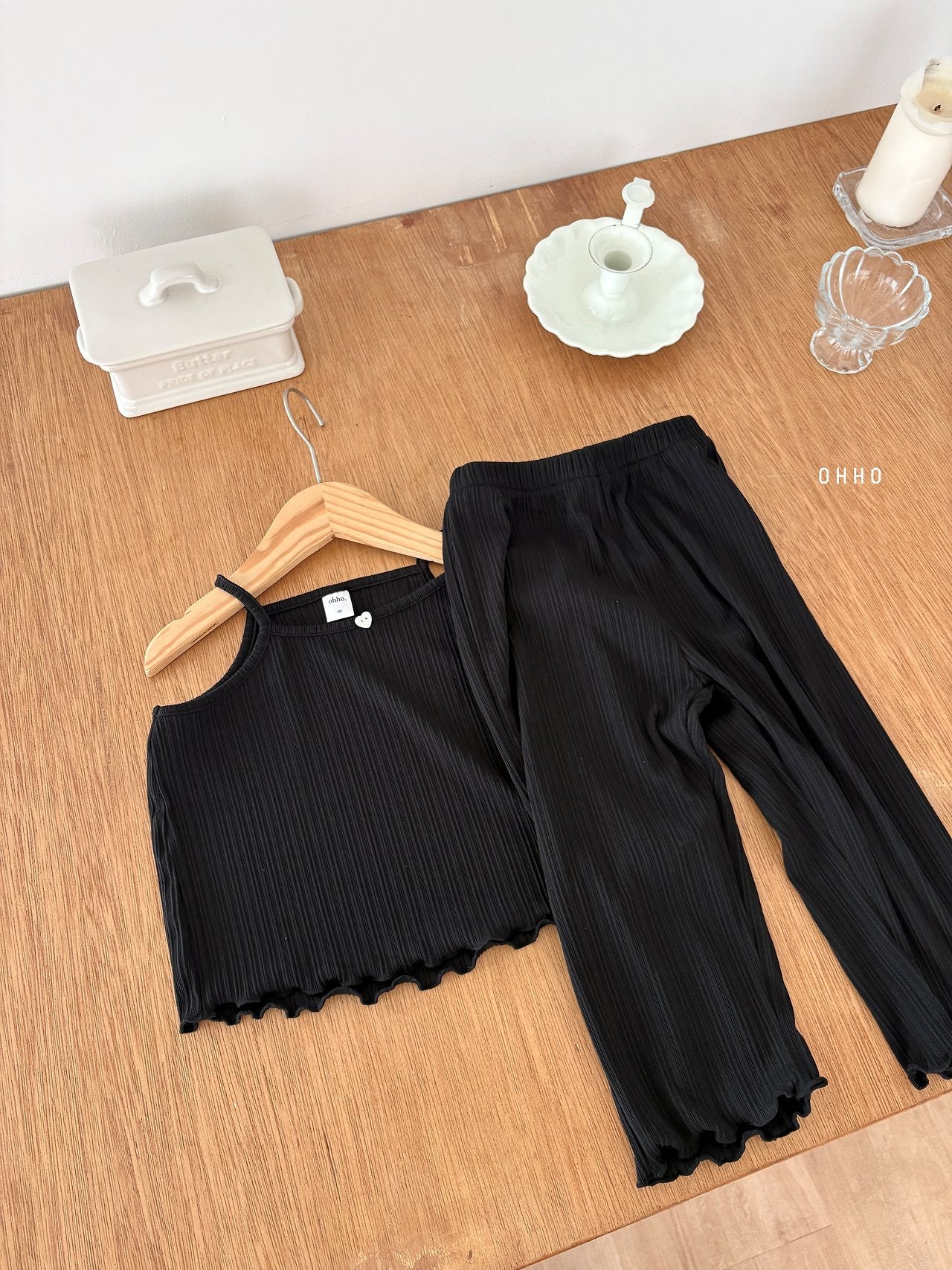 ［ohho］Heart pleats camisole