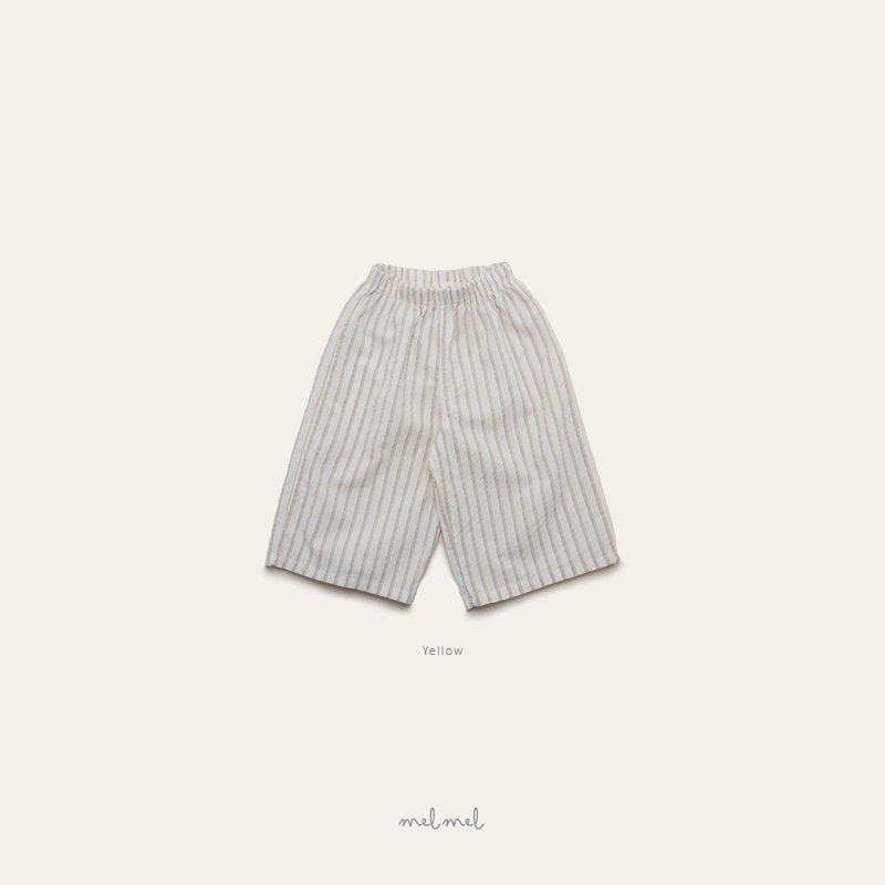 ［melmel］Stripe wide pants