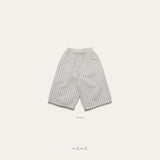 ［melmel］Stripe wide pants