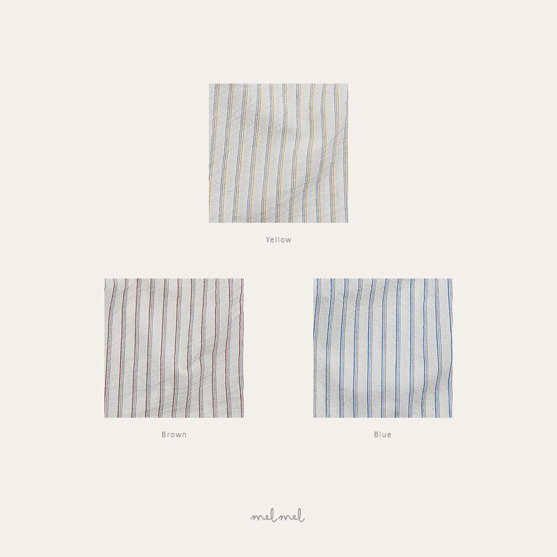 ［melmel］Stripe wide pants