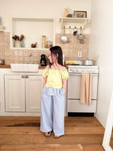 ［comma］Ribbon Shoulder puff tee