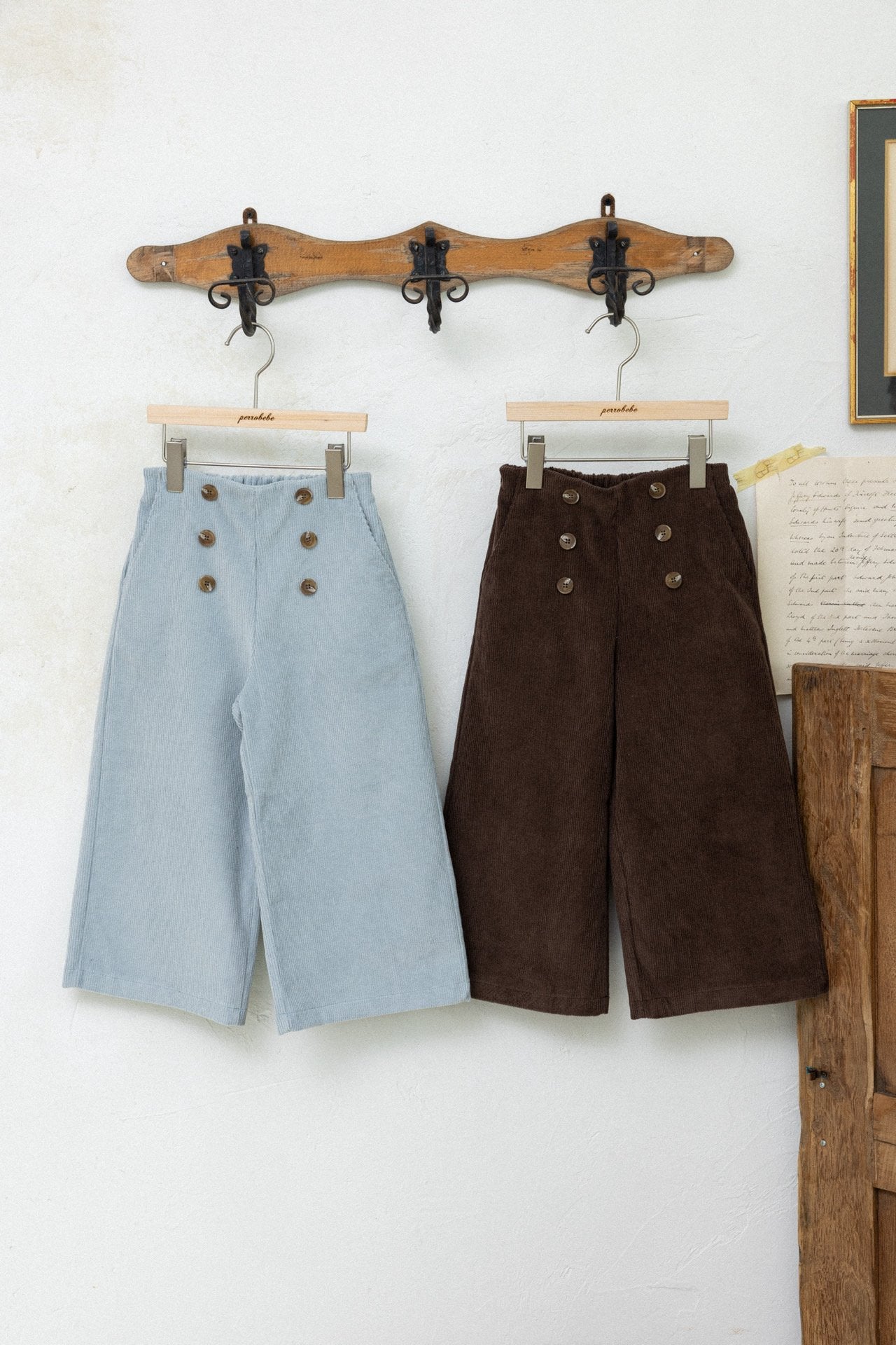 ［perrobebe］Mandy coduroy pants