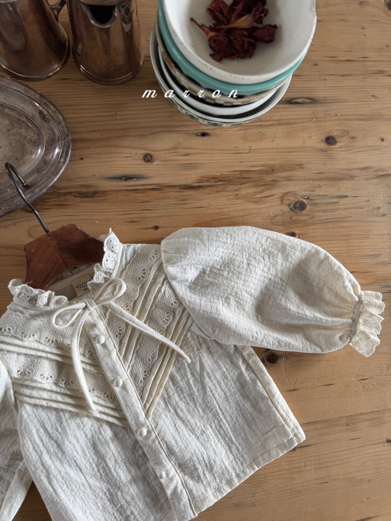 ［marron］Eve lace blouse