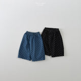 ［LINDO］Dot wide deim pants