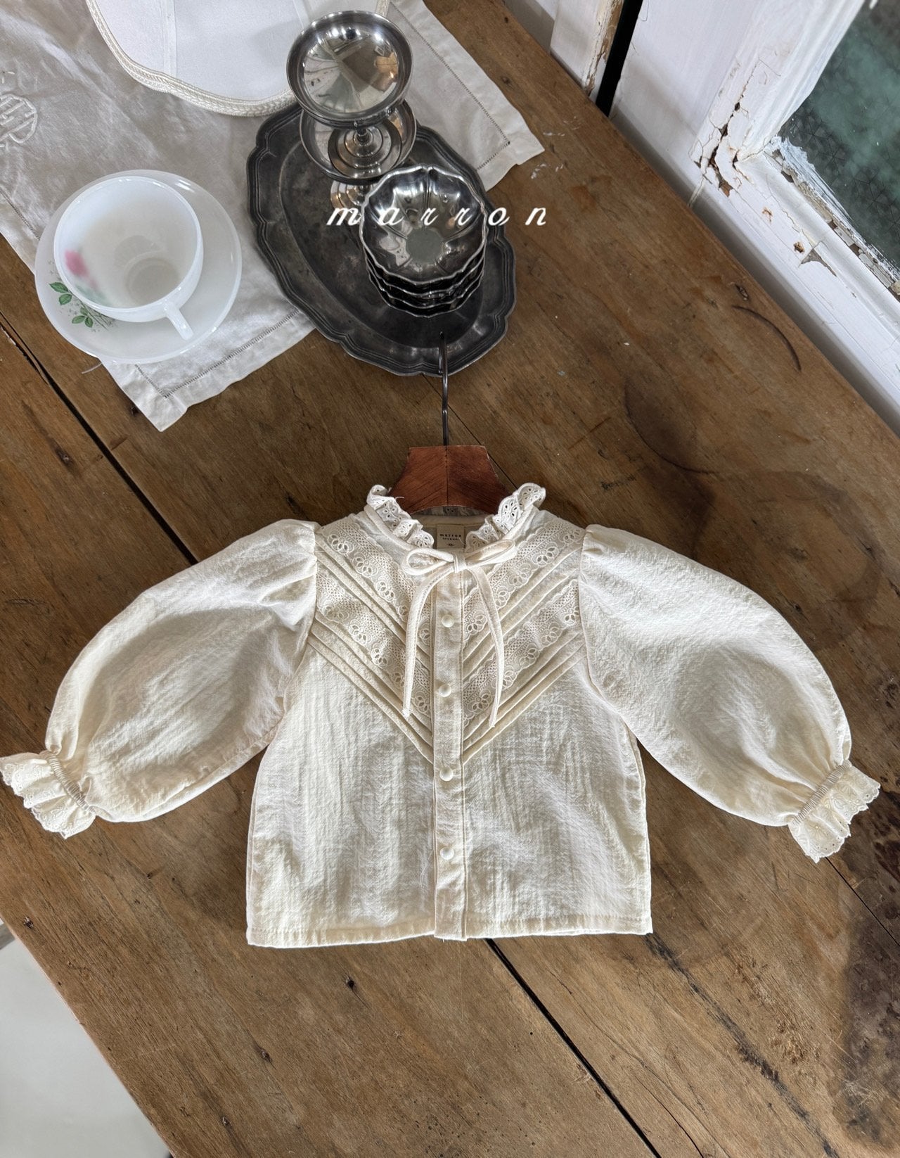 ［marron］Eve lace blouse
