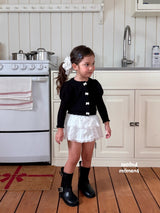 ［second moment］Puff ribbon cardigan