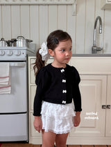 ［second moment］Puff ribbon cardigan