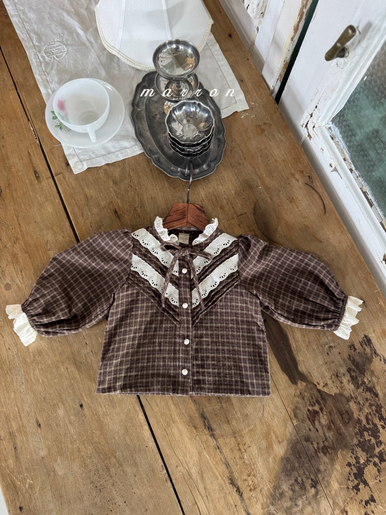 ［marron］Eve lace blouse