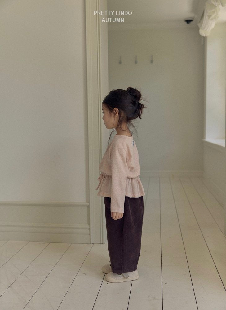 ［LINDO］Romantic heart corduroy pants