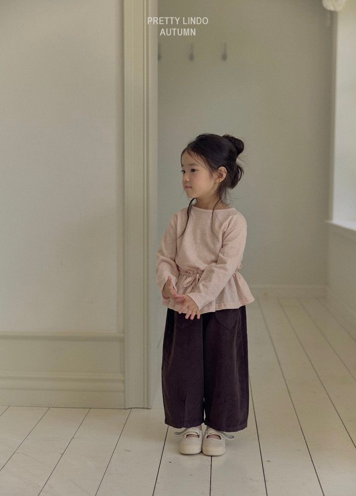 ［LINDO］Romantic heart corduroy pants