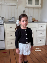 ［second moment］Puff ribbon cardigan