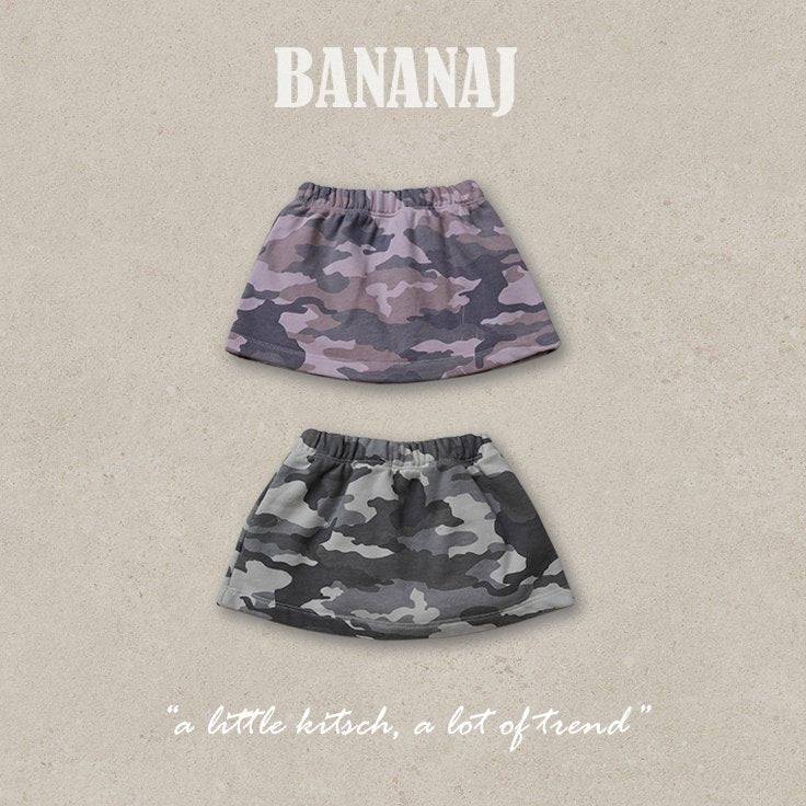 ［BANANAJ］Camo mini skirt
