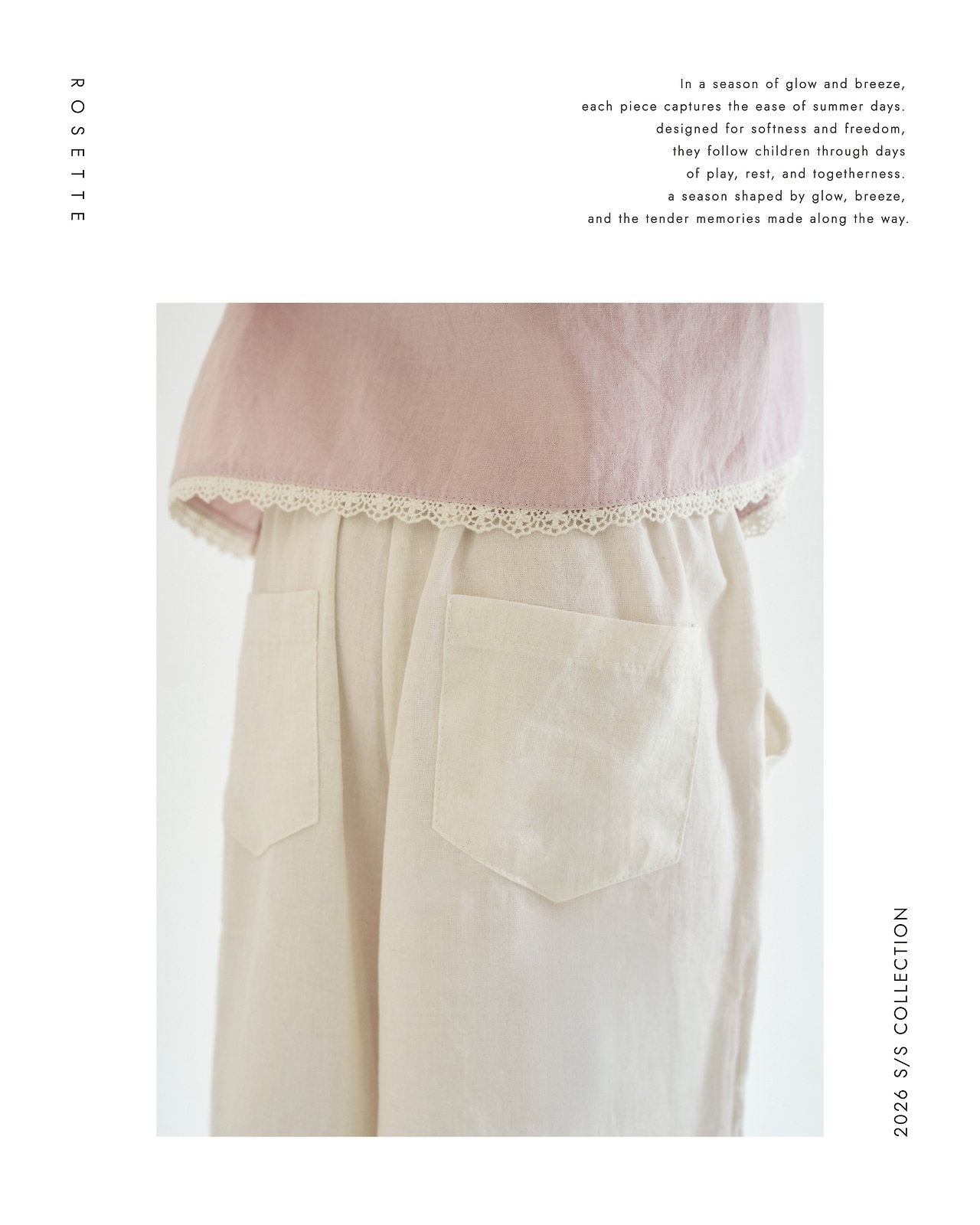 ［ROSETTE］Dove pants