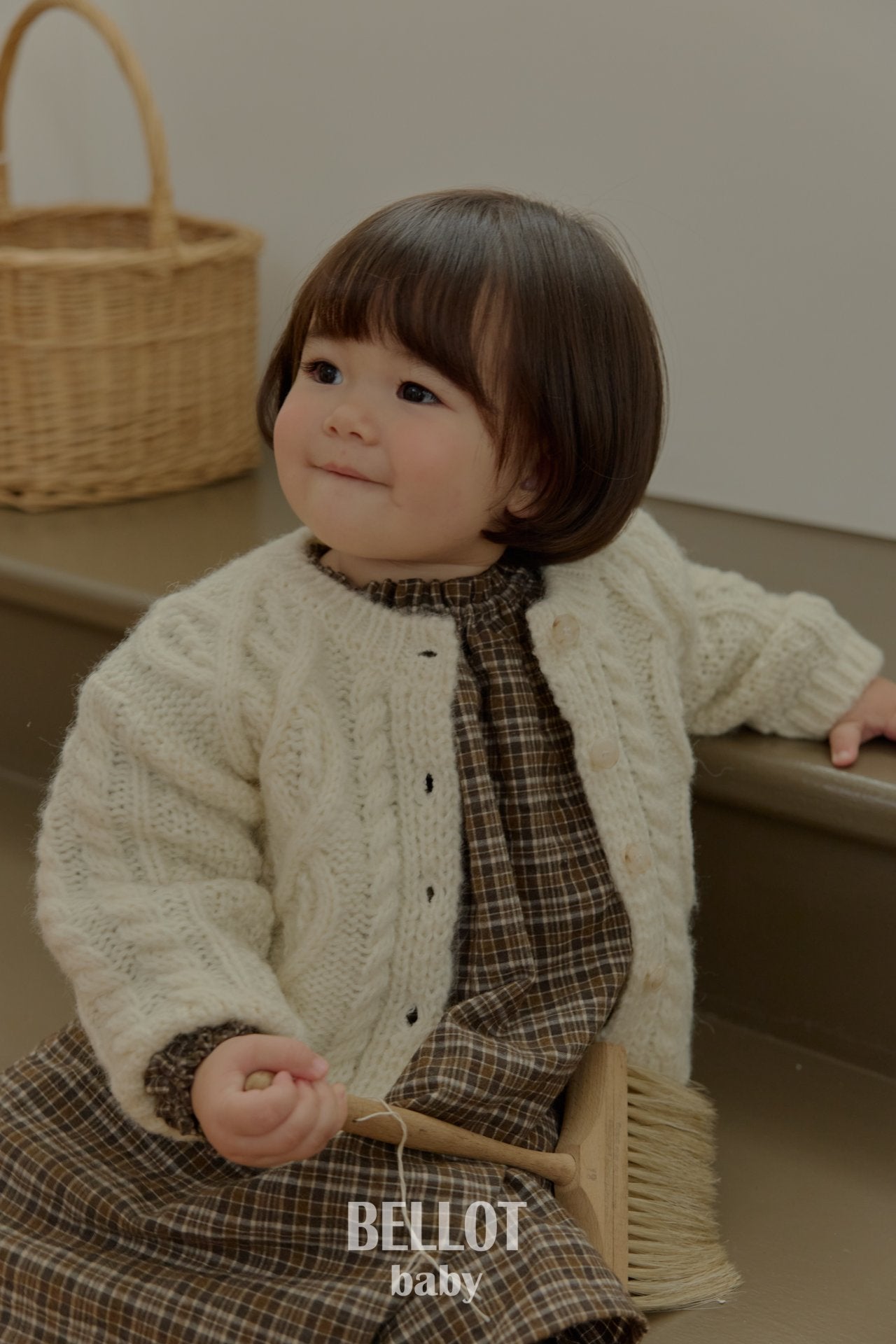 ［BELLOT］Alpha wool cardigan (baby)